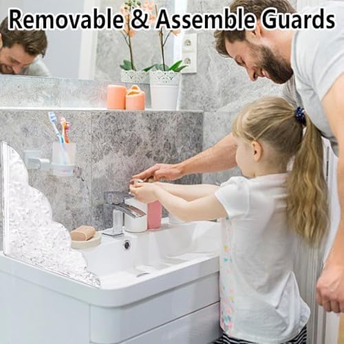 Harnyeu 2Pack Removable Shower Splash Guard