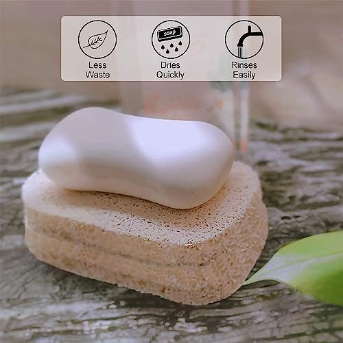 HUSGA Soap Savers 4PCS PVC Durable Dry Soap Holder