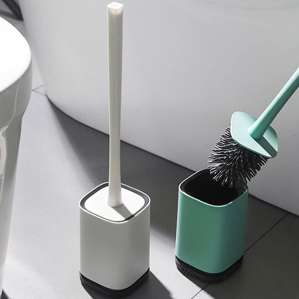 HASMI Toilet Brush with Wall-Mounted Holder and Soft Hair Set