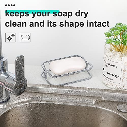 Patelai Stainless Steel Bar Soap Dish Self Draining