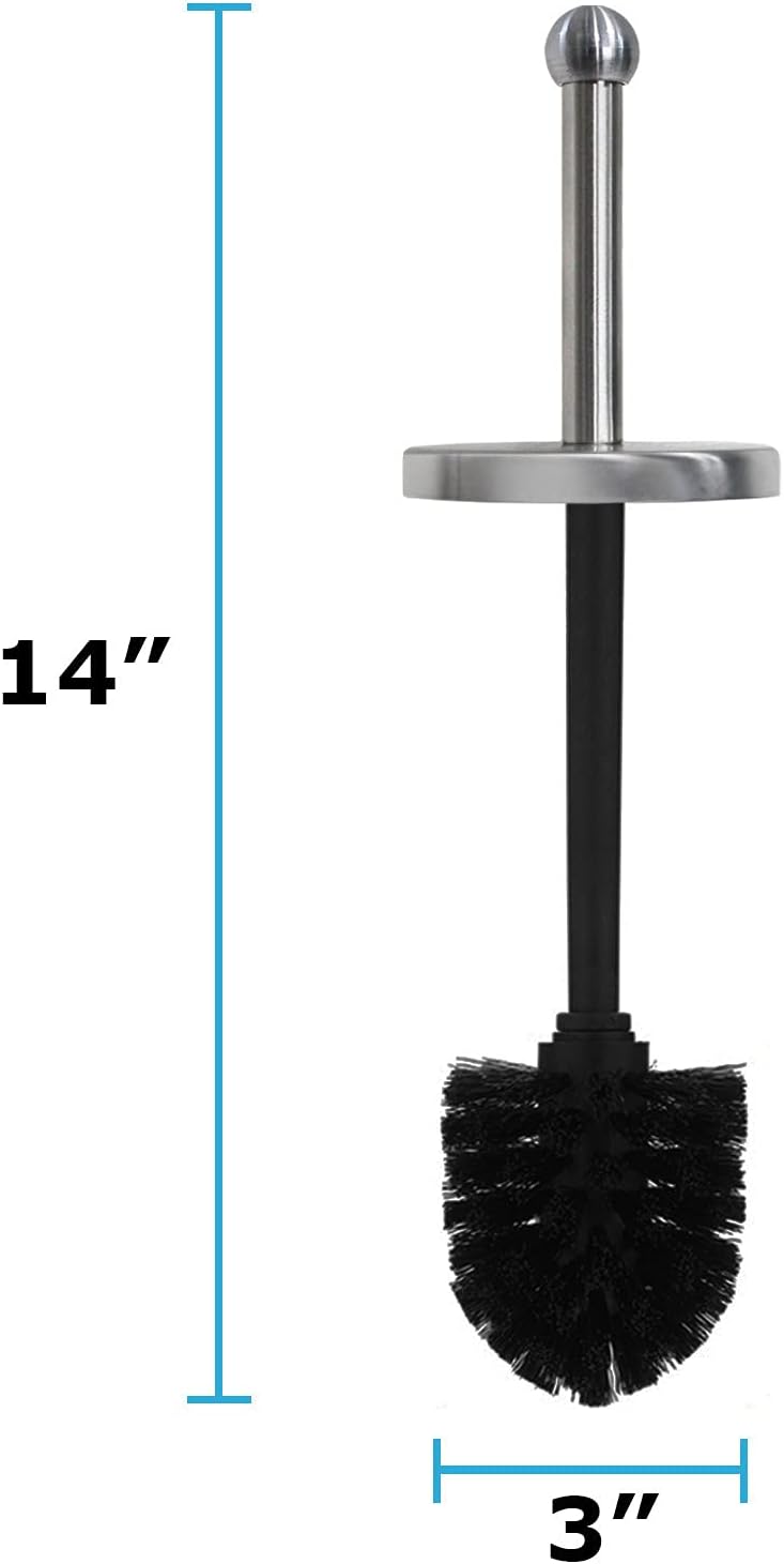 Blue Donuts Toilet Brush with Chrome Holder
