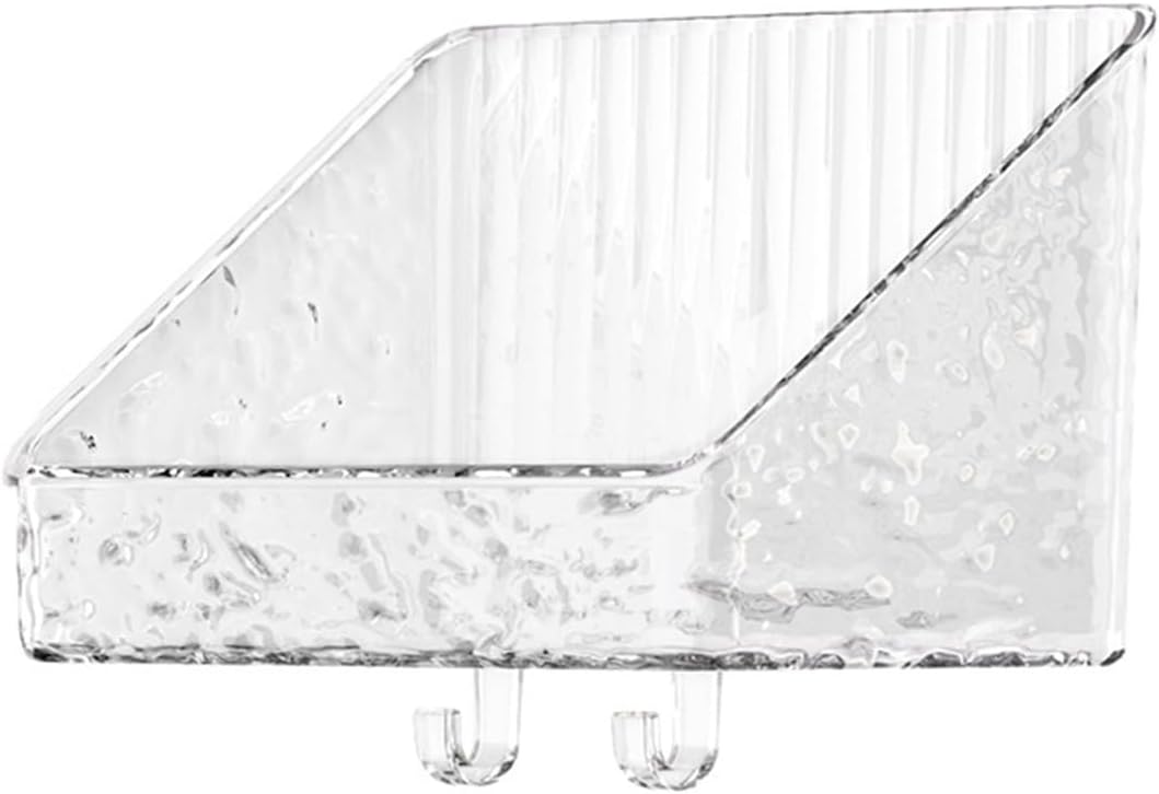 Wall-Mounted Shower Caddy Organizer with Hooks