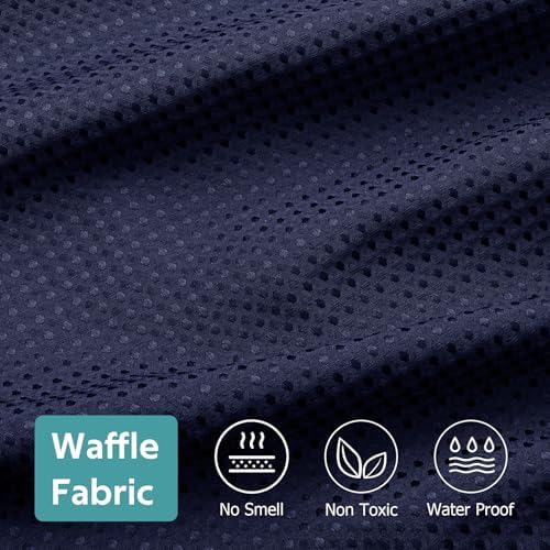 Vipfree No Hook Shower Curtain 72x74 Navy Blue
