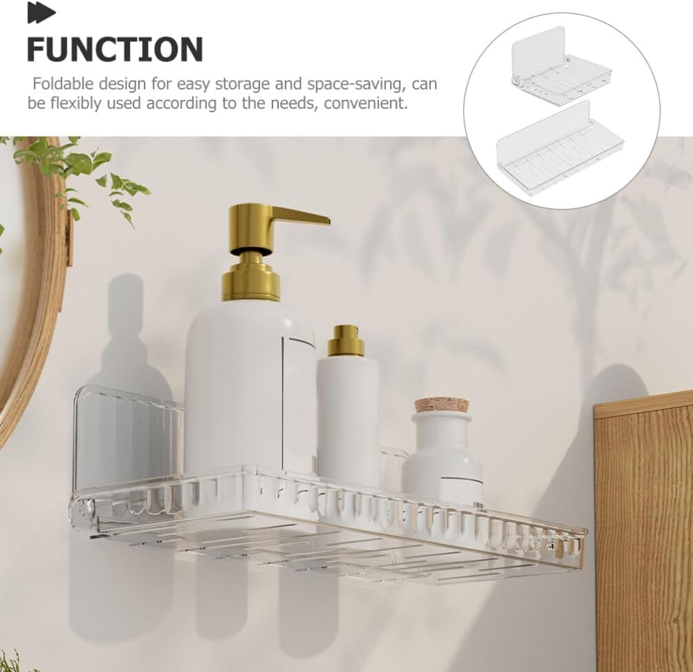 Alipis 2pcs Floating Shower Shelves Organizer