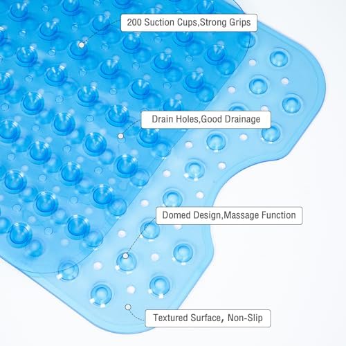 Naoloture Extra Long Non Slip Bath Mat