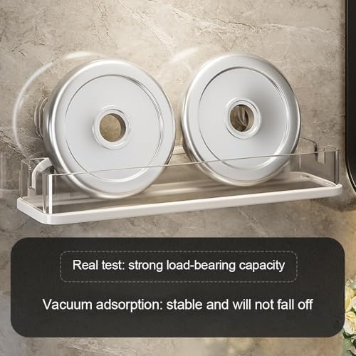 Shower Caddy with Suction Cup Mount Wall Storage Rack
