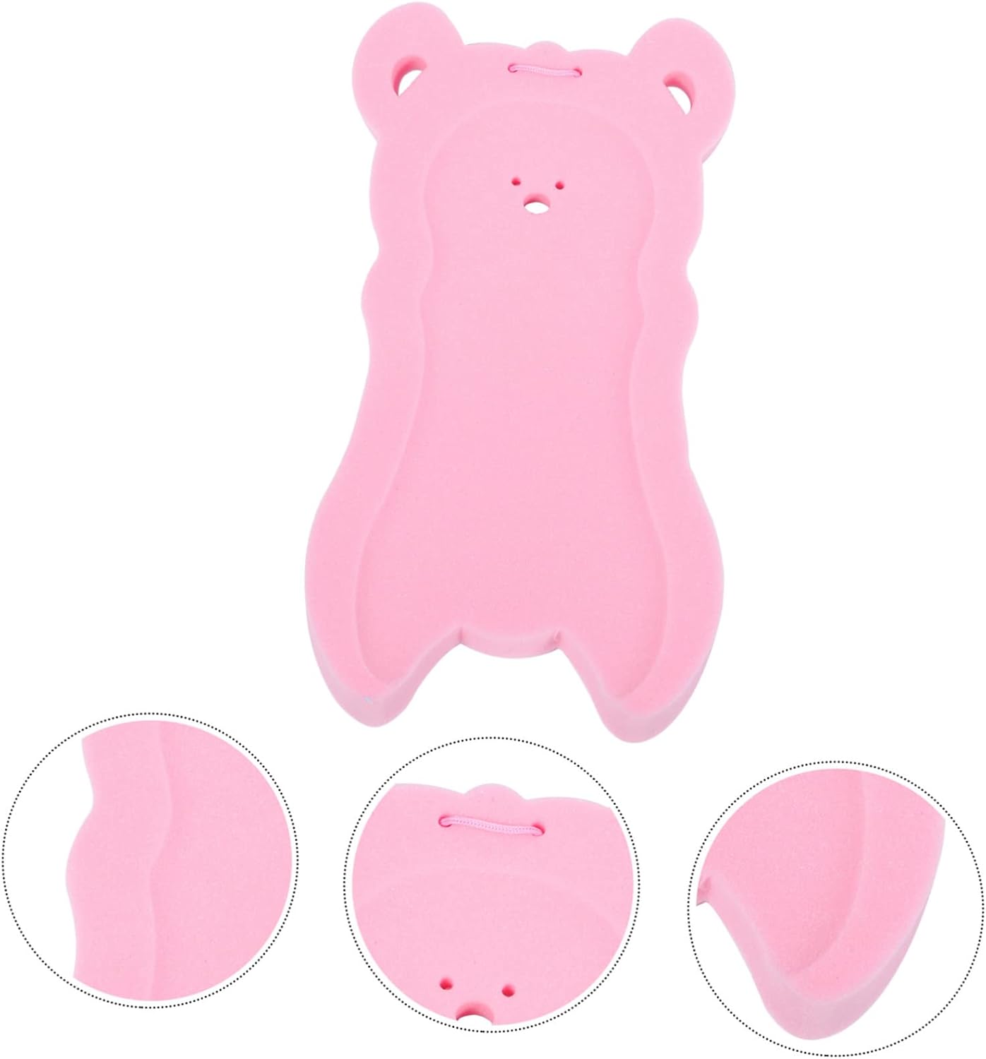 Hoement Baby Sponge Mat Non-Slip Bath Cushion Pink 1