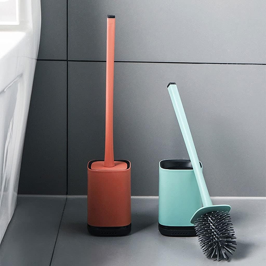 HASMI Toilet Brush with Wall-Mounted Holder and Soft Hair Set