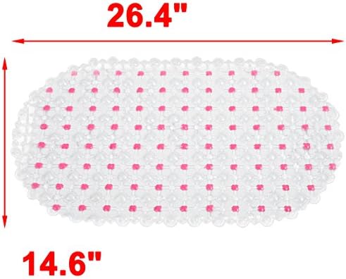 Soft Rubber Bathtub Shower Mat Pad 67x37cm