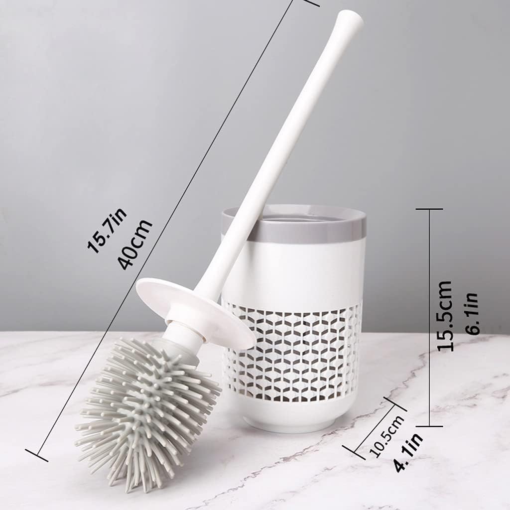 Stylish Toilet Brush with Holder for Easy Cleaning