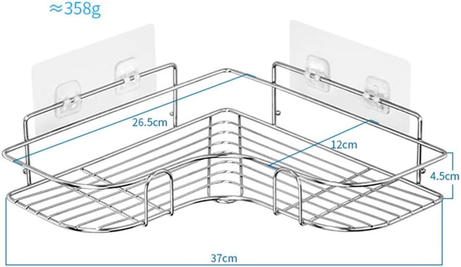 Stainless Steel Triangular Shower Caddy Organizer Rack