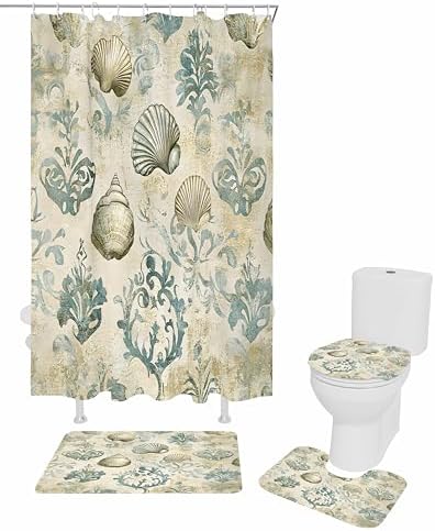 ZOE GARDEN Vintage Coastal Bathroom Set