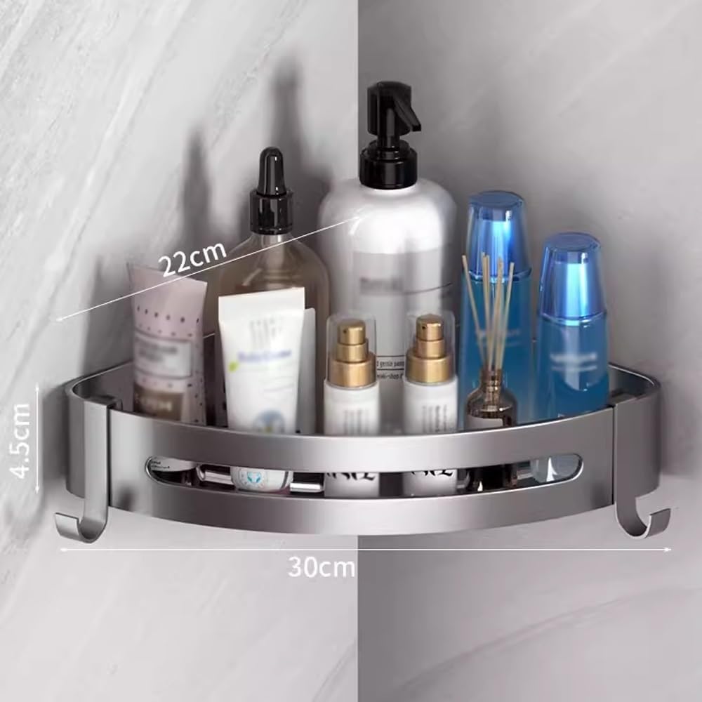 Shower Shelf Racks Gray 1 Layer Corner Storage Caddy