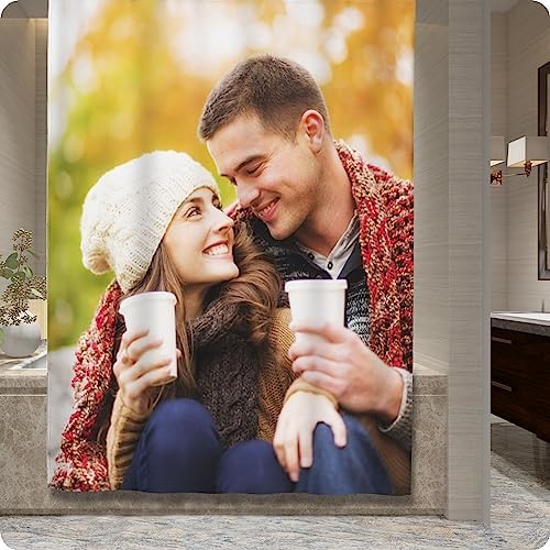 Custom Shower Curtain with Picture Photo Design for Bathroom
