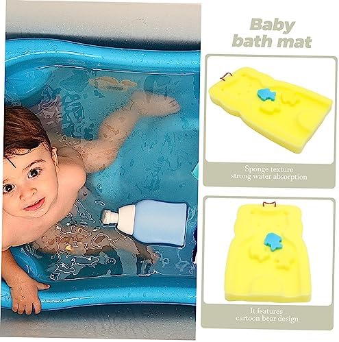 MAGICLULU Cute Bear Bath Mat for Newborns