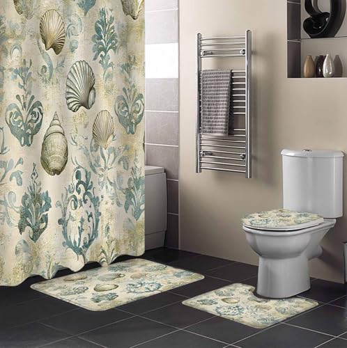 ZOE GARDEN Vintage Coastal Bathroom Set