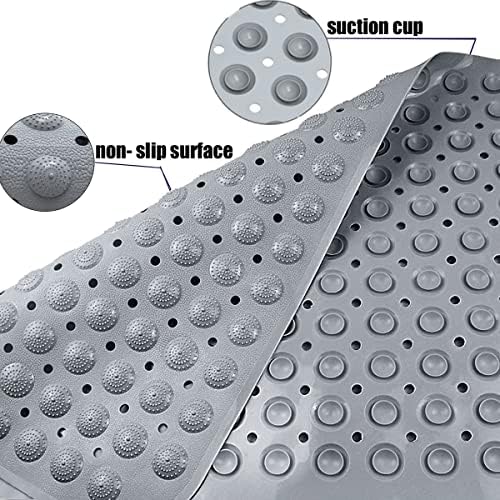 Non-Slip Bath Mat with Suction Cups for Shower Stall