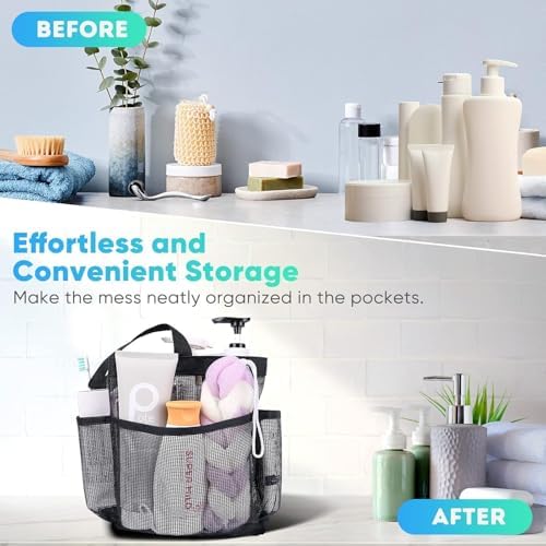 Mesh Shower Caddy Portable for College Dorm Room