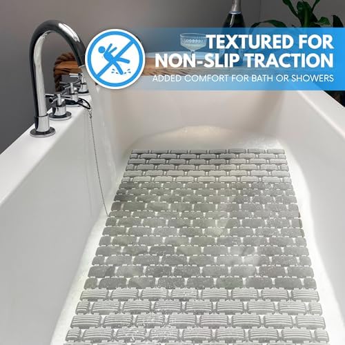 Non-Slip Shower Mat with Suction Cups and Drain Holes
