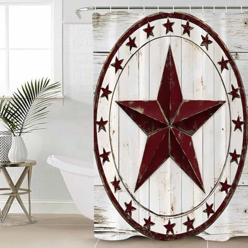 ZOE GARDEN Rustic Country Shower Curtain Set 72x72 1