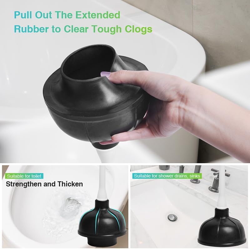 Innovatronic Toilet Plunger and Bowl Brush Set - White