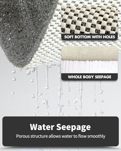 Non-Slip Bathtub Mat 16x24 Inch Quick Drying