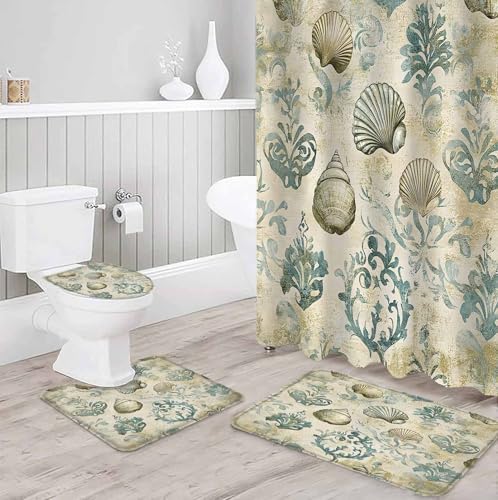 ZOE GARDEN Vintage Coastal Bathroom Set