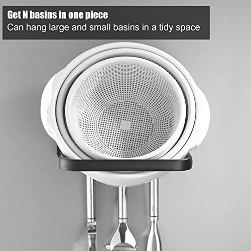 Topyond Foldable Shower Caddy Shelf with Hooks