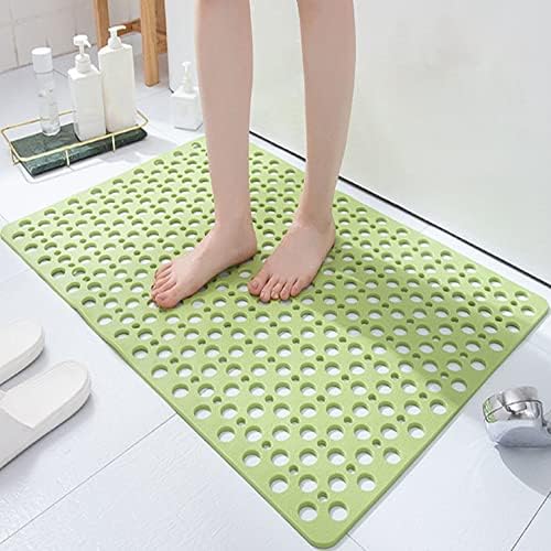 Anti Slip Bath Mat with Suction Cups and Drainage Pink 70x38cm