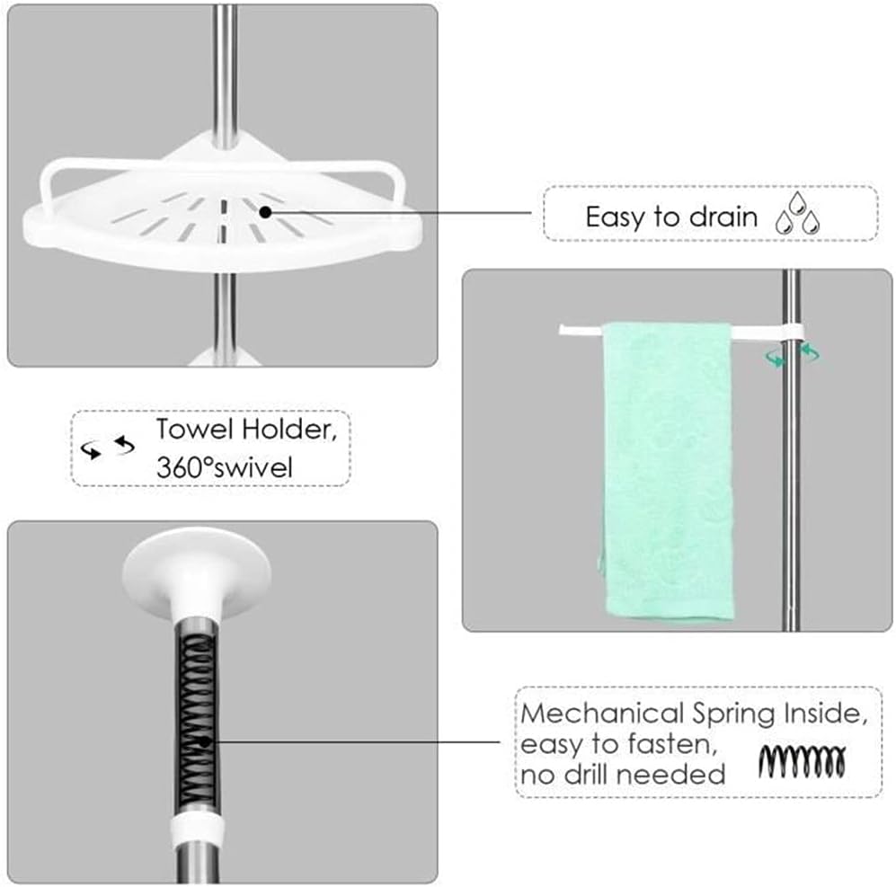 ILSMU Detachable Shower Storage Tray Organizer