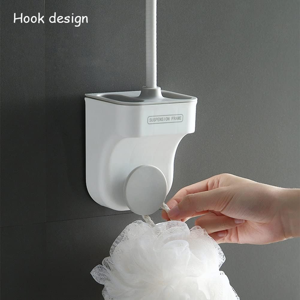 HOTRA Adjustable Showerhead Bracket with Hair Dryer Hook and Storage