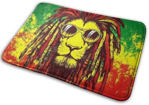 BoomDragon Anti-Slip Bathtub Mat with Cool Reggae Design