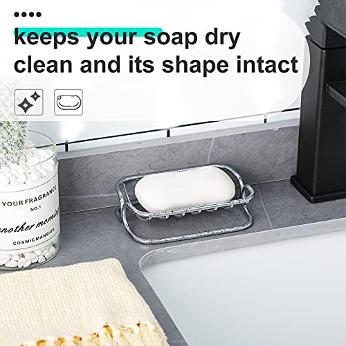 Patelai Stainless Steel Bar Soap Dish Self Draining