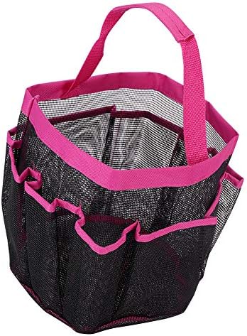 SIQITECHNO Mesh Shower Caddy with 8 Pockets Portable Tote Bag