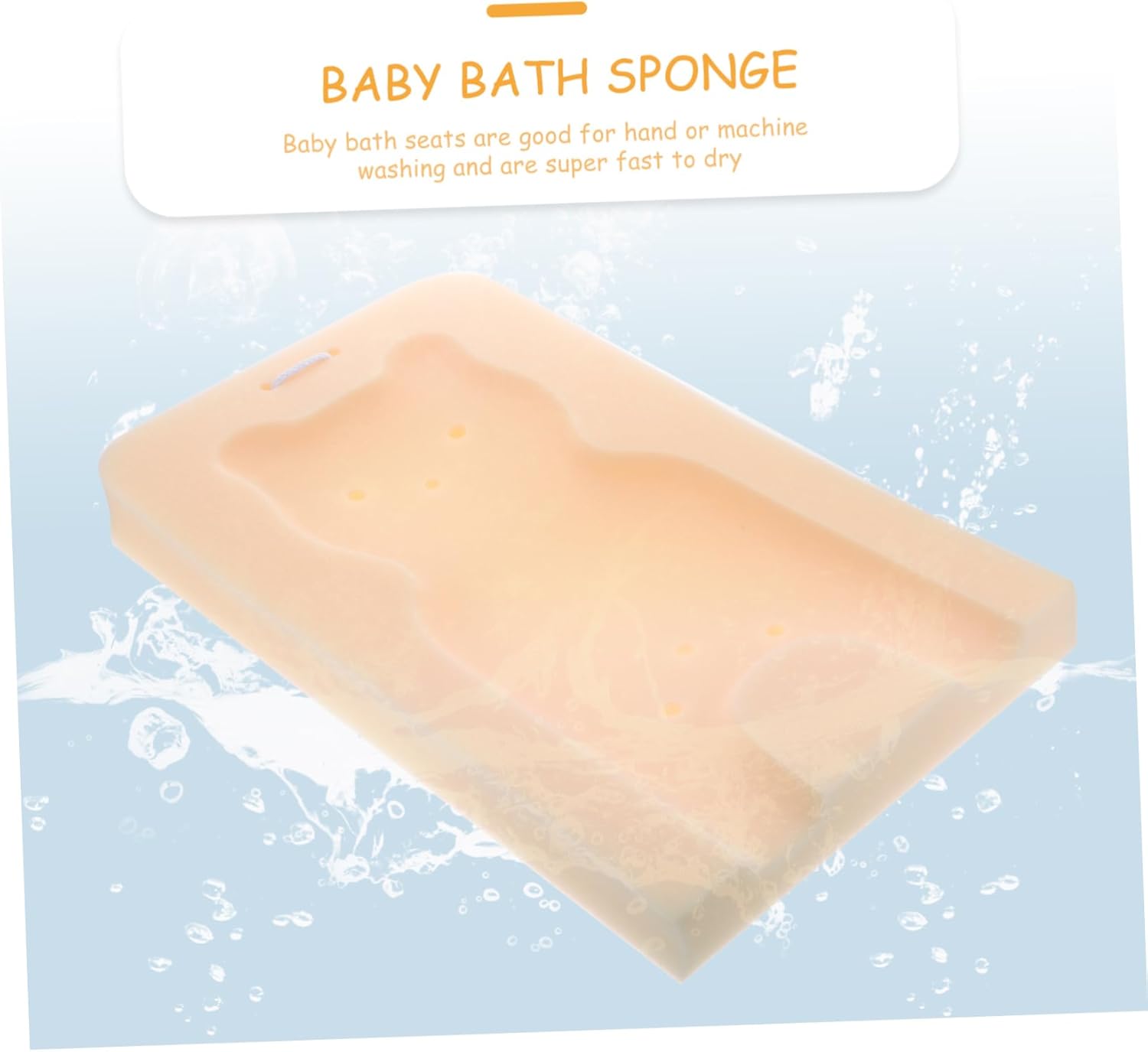 BESTYASH 1Pc Non-Slip Bath Sponge Mat for Comfortable Bathing
