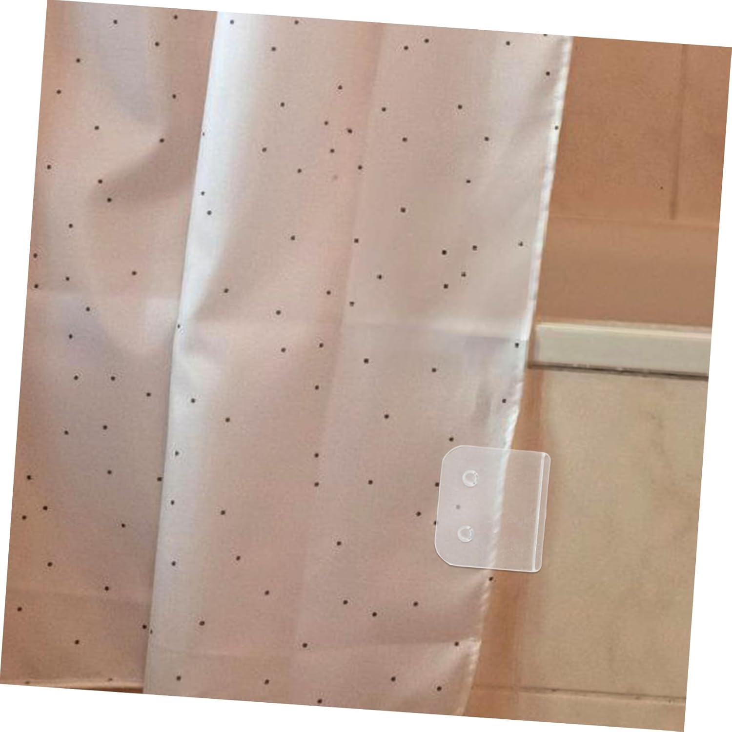 HEALLILY 4Pcs Transparent Shower Curtain Clips 1
