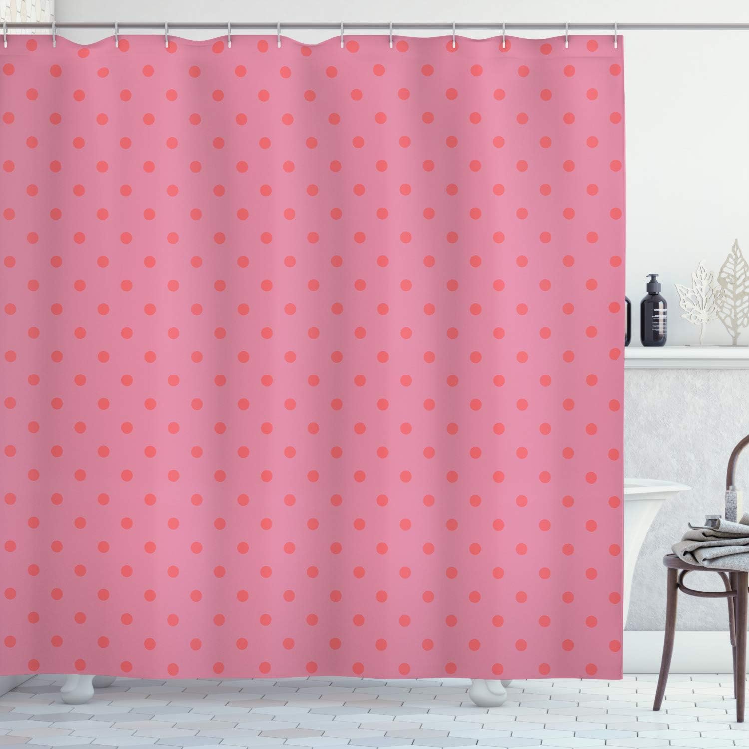 Ambesonne Abstract Shower Curtain Set with 12 Hooks