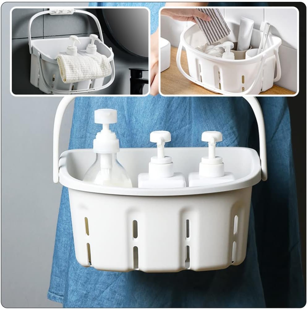 STOBAZA Portable Shower Storage Basket Organizer
