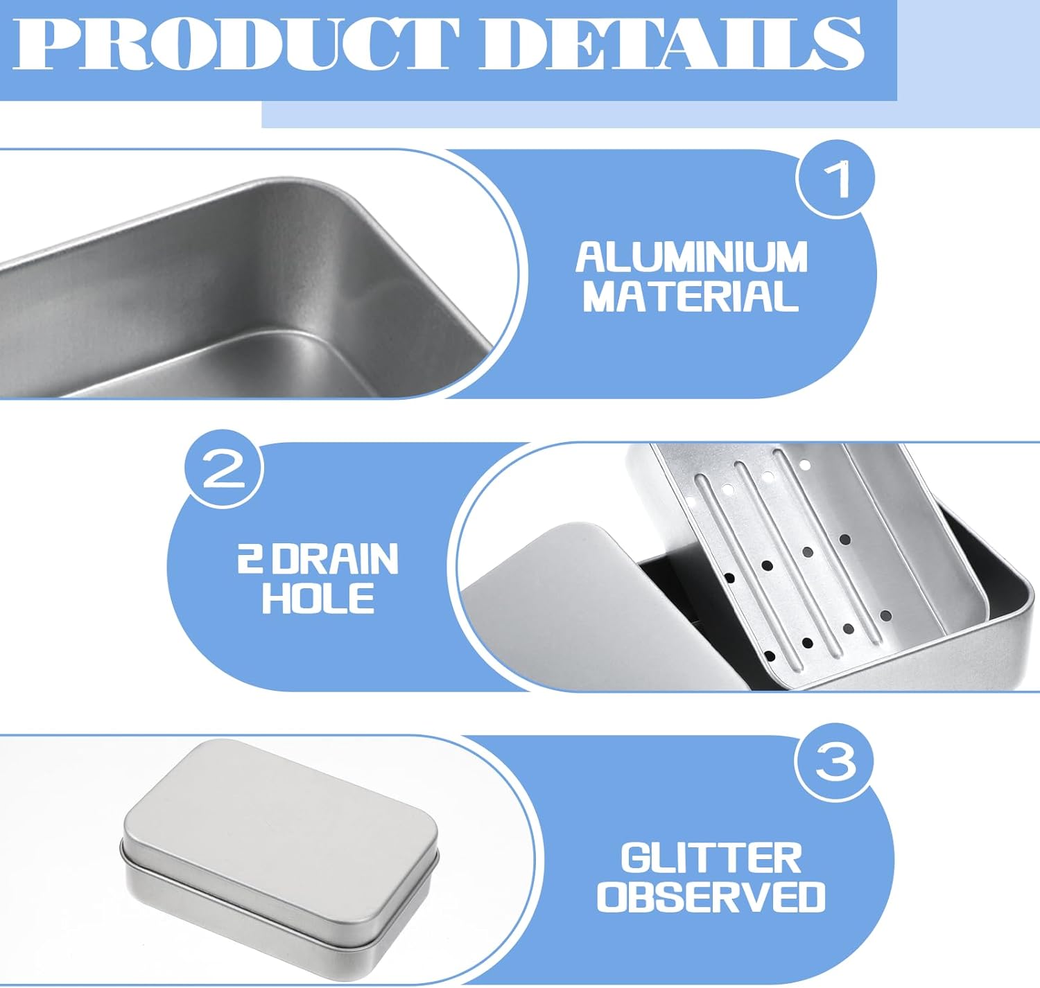 Piriuuo Travel Soap Container with Lid