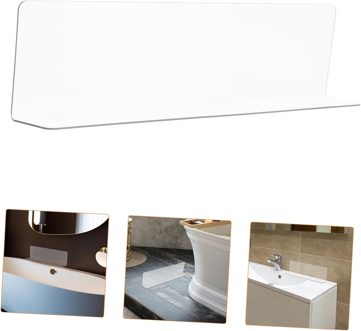 LOORGVEL Corner Shower Water Guard for Bathtub 1