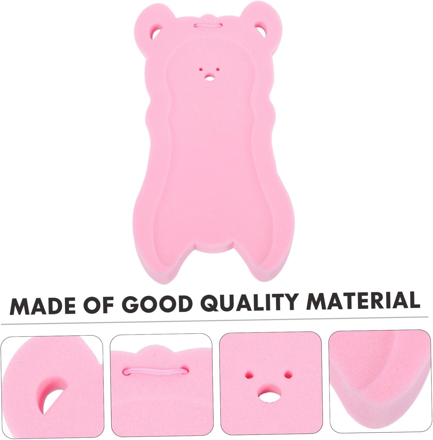 Pink Cartoon Bath Mat Non-Slip Sponge Cushion for Babies