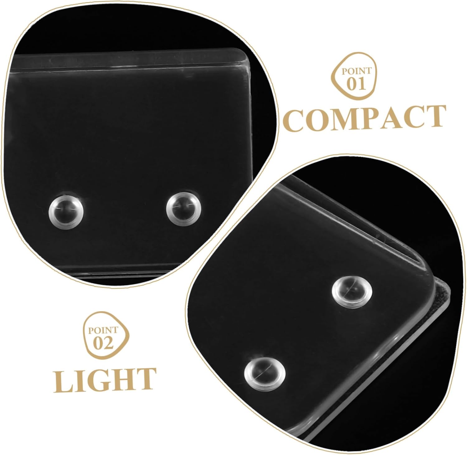 Alipis 4pcs Shower Curtain Clips No Drill Installation