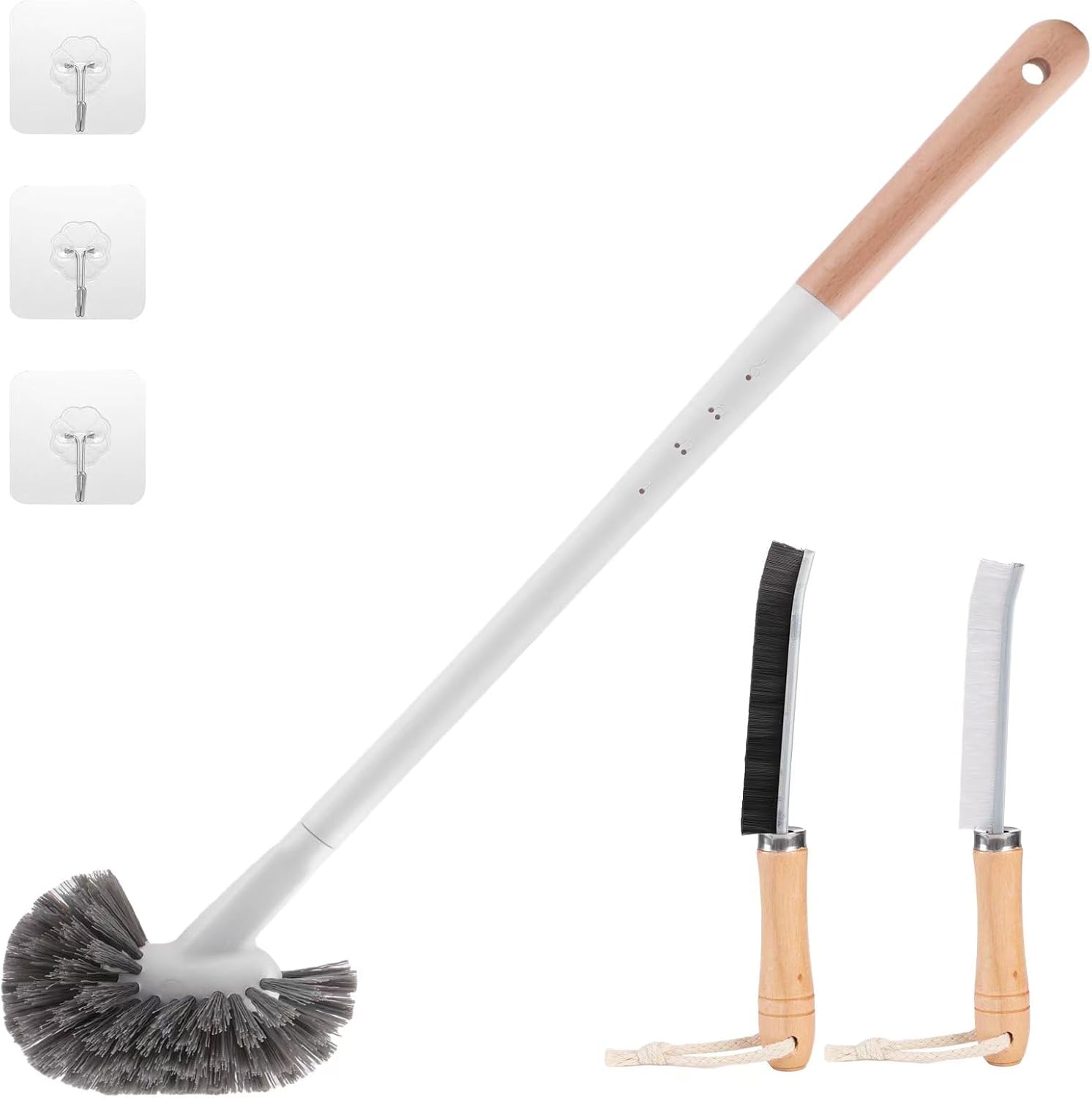 SAYAPE Toilet Brush Set with Crevice Cleaners 3 PCS