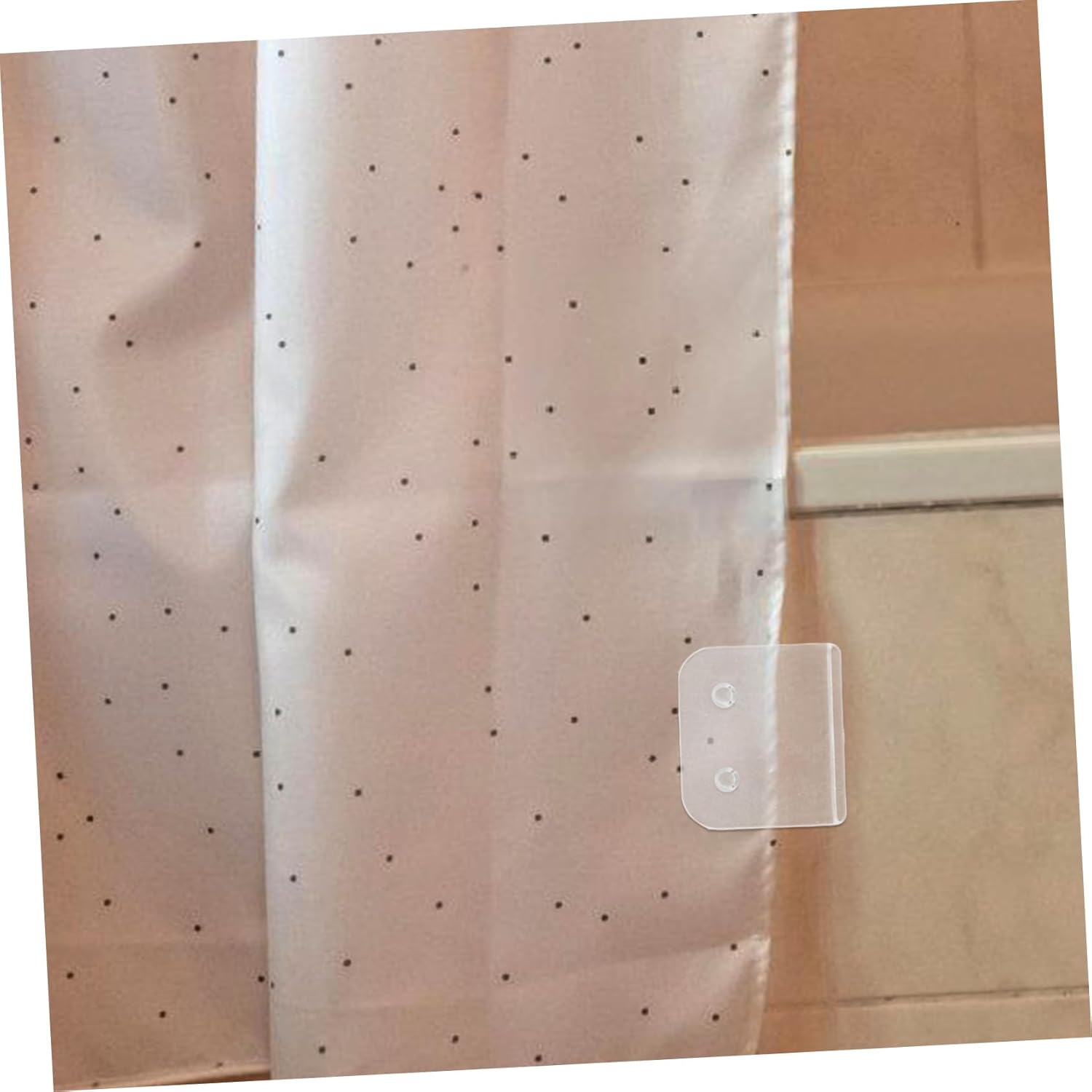 4 Pack ABS Shower Curtain Keepers Self Adhesive Clips