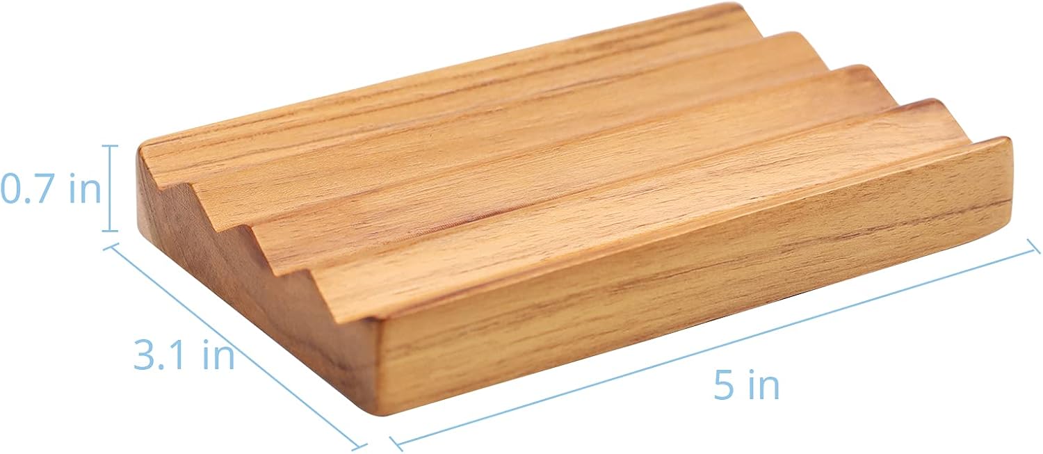 HTB Teak Soap Dish with Raised Base