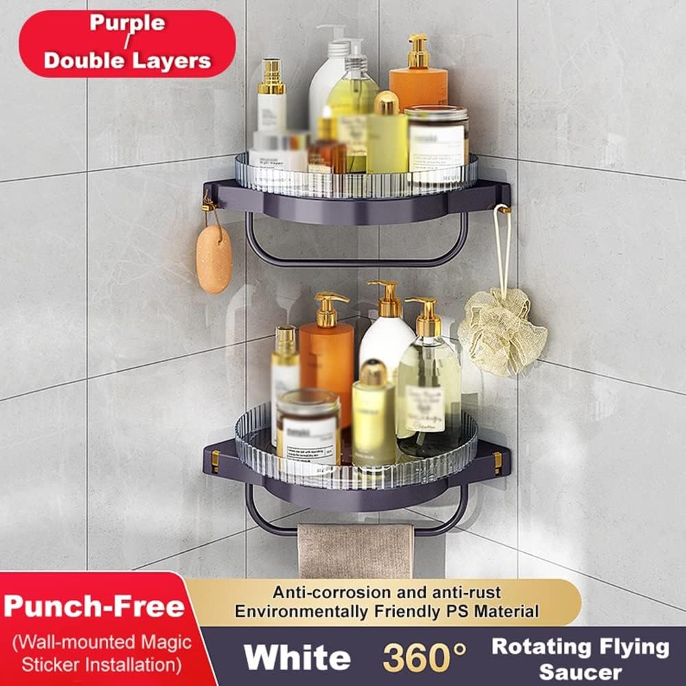 HEXEH Corner Shower Caddy Purple 1