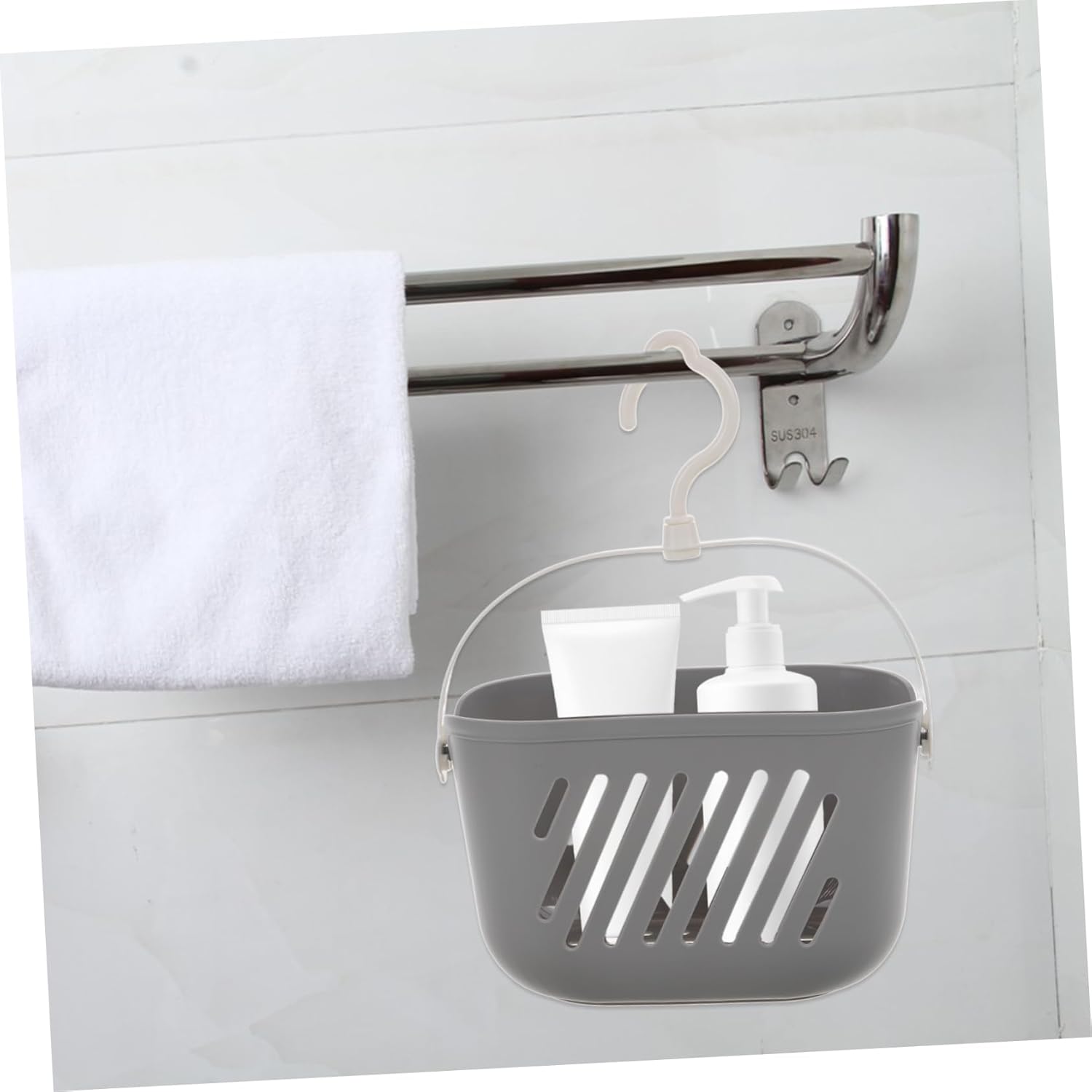 Ciieeo Hanging Shower Basket Modern Bathroom Accessory