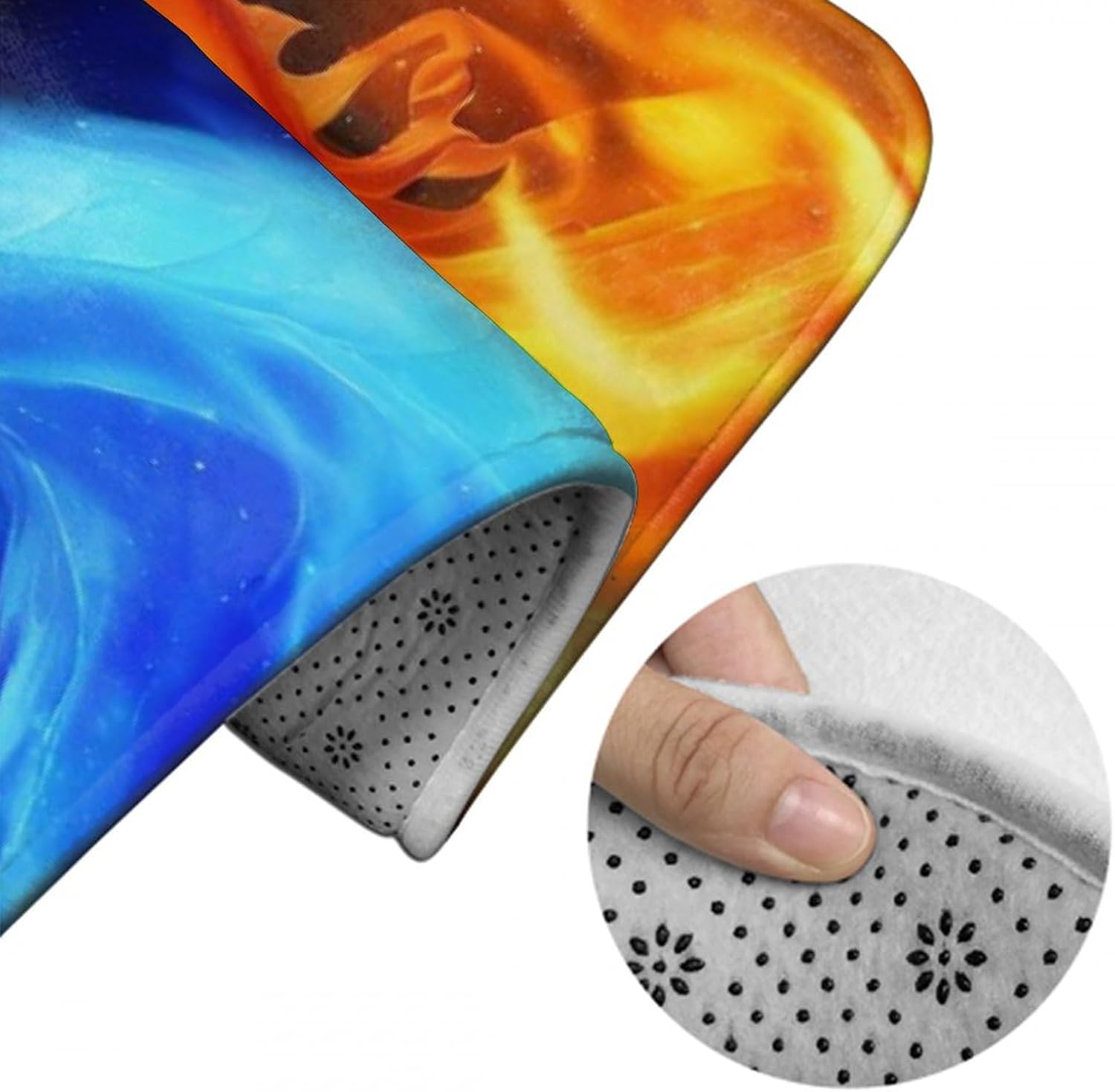BoomDragon Anti-Slip Bathtub Mat with Quick Drying Absorbent Design