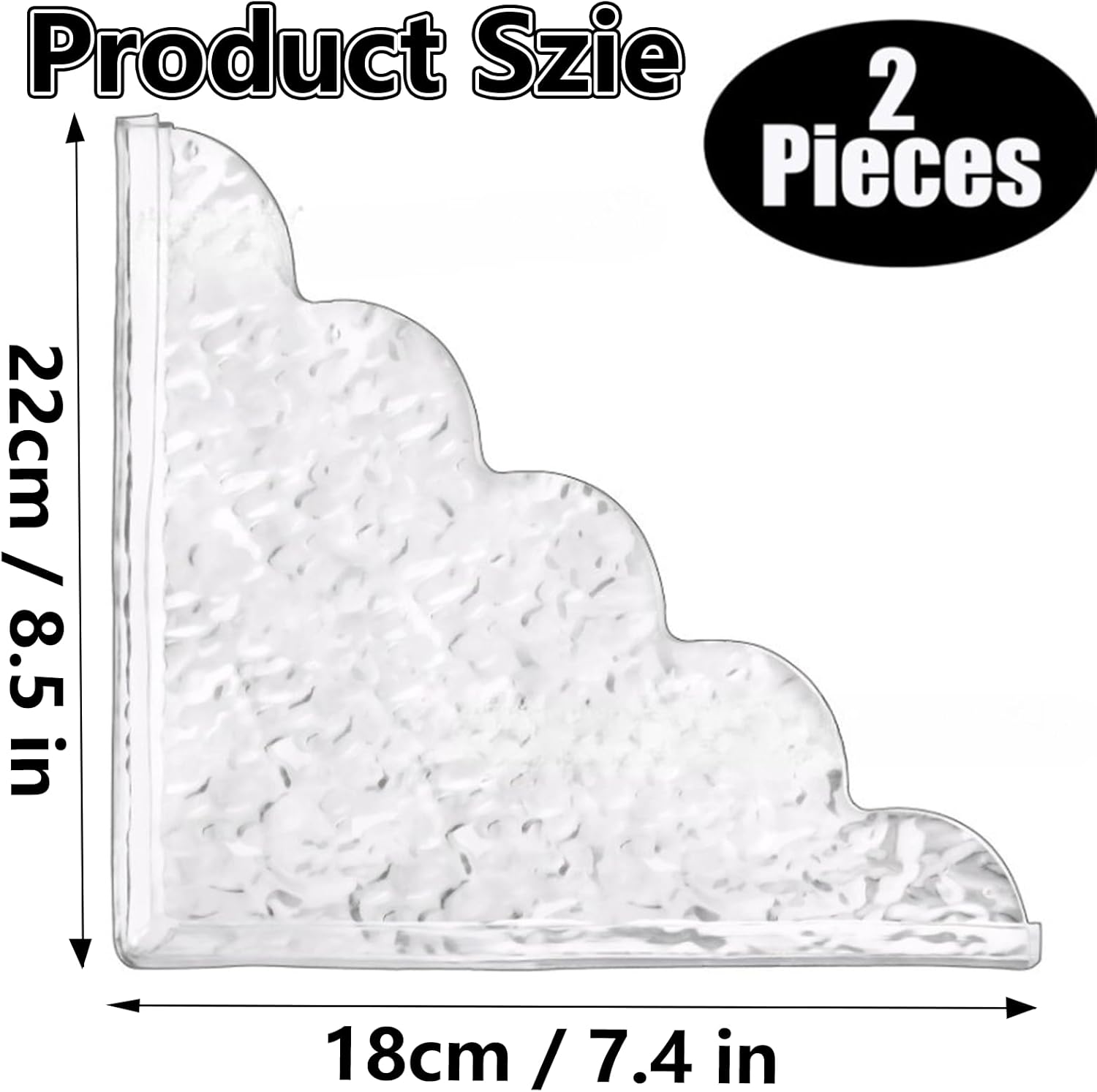 Harnyeu 2Pack Removable Shower Splash Guard