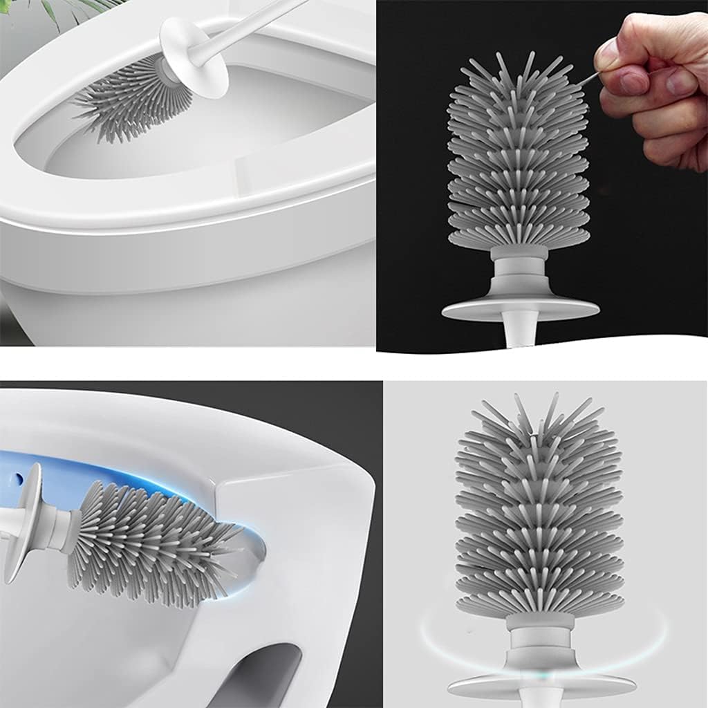 Stylish Toilet Brush with Holder for Easy Cleaning